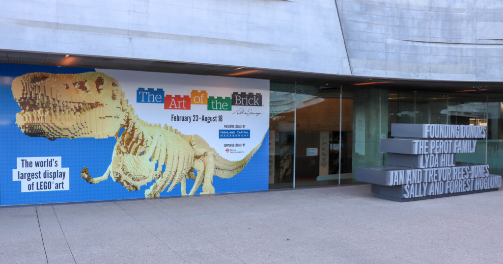 Picture of the Perot Museum Art of the Brick banner