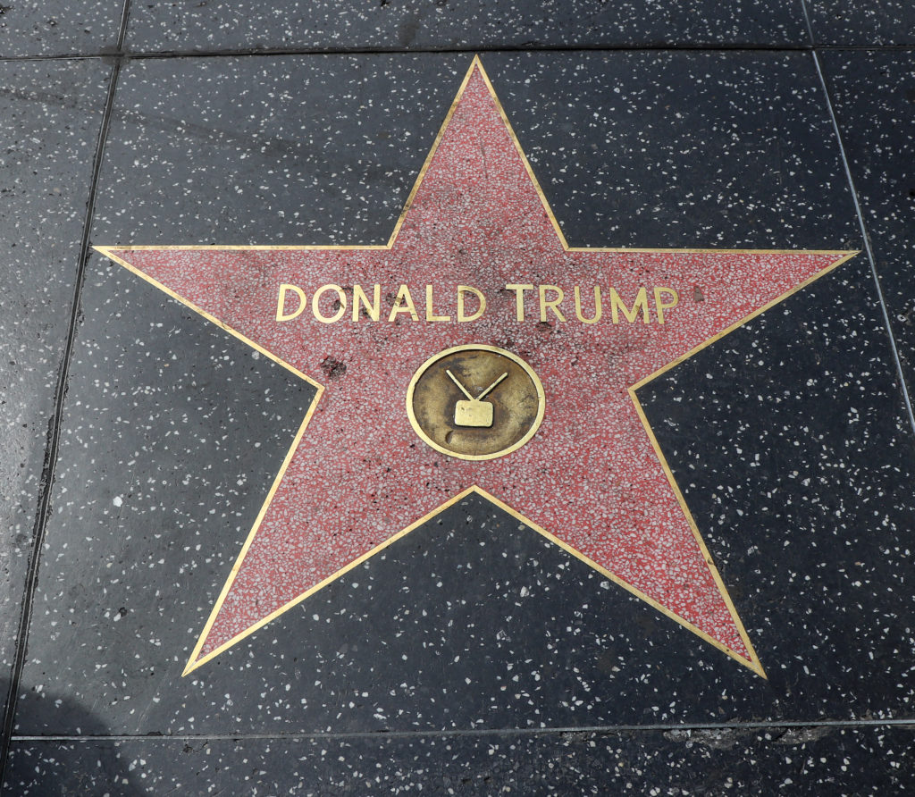 picture of donald trump's Hollywood star 