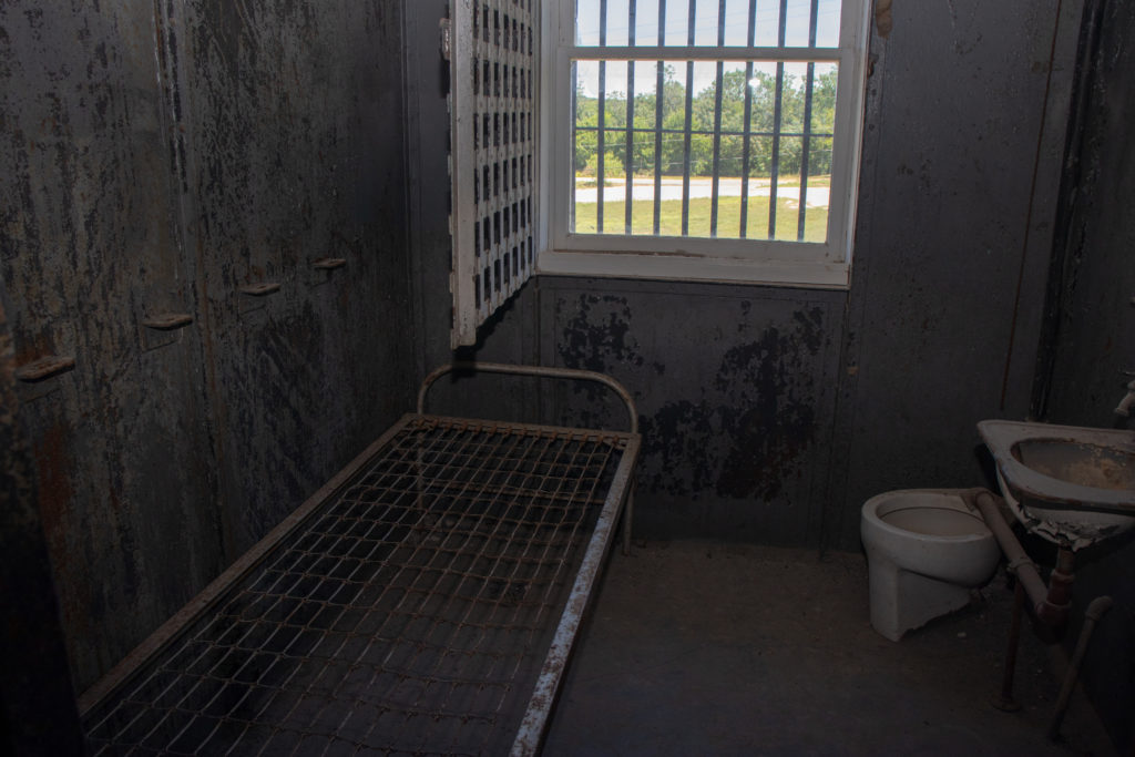 picture of red top jail cells