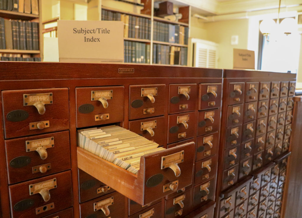 picture of peabody library catalog 