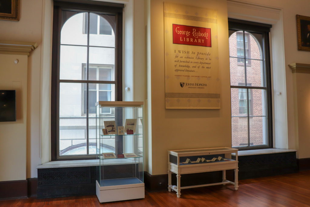 picture of peabody library exhibit