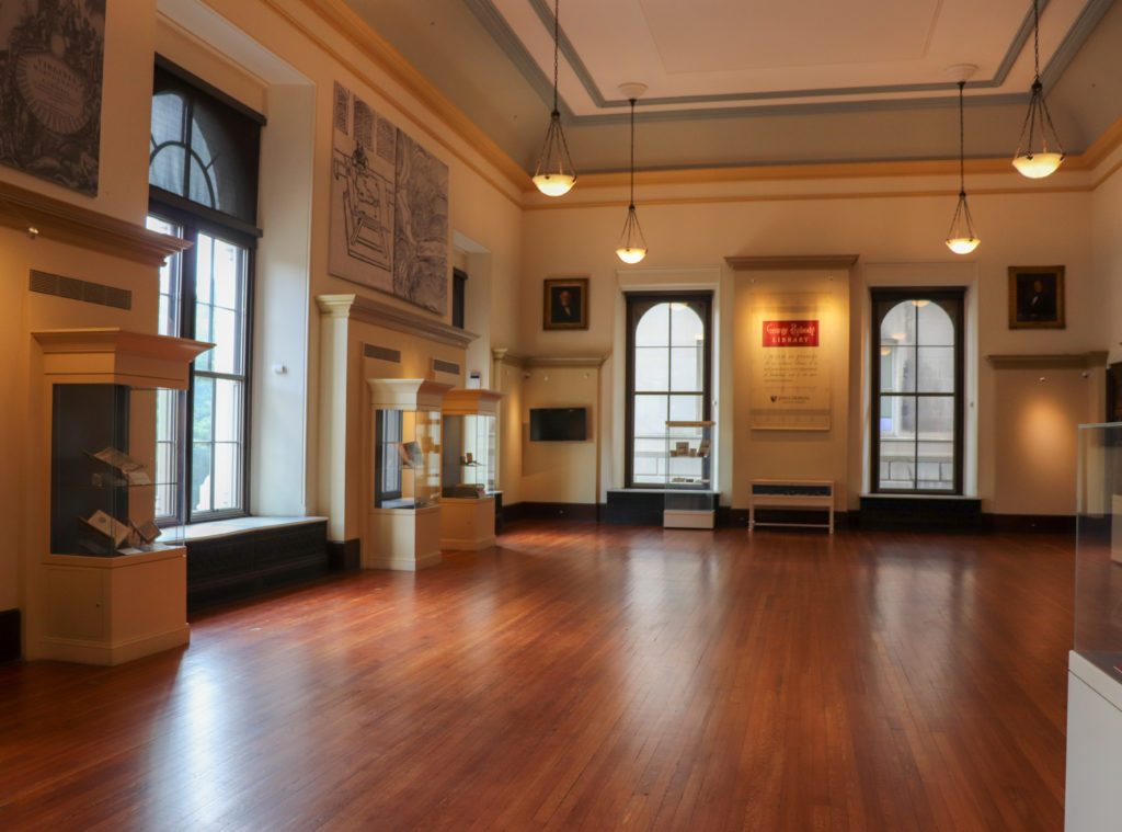 picture of peabody library exhibit 