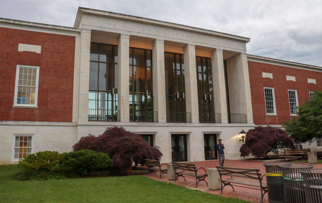 picture of Johns Hopkins University library 