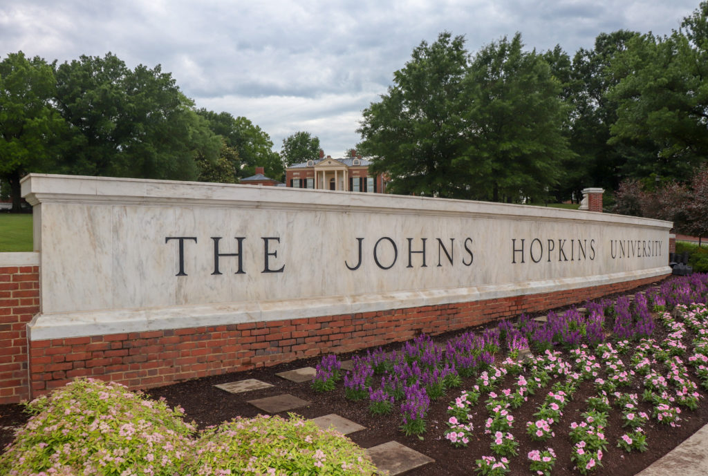 picture of Johns Hopkins University entrance 